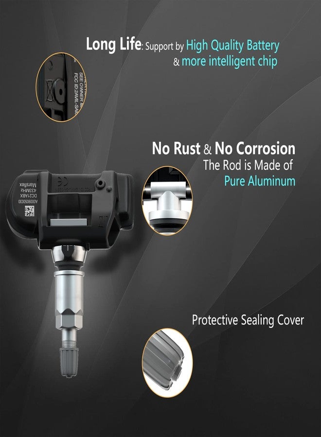 Marsflex TPMS Sensor Compatible for Mercedes Benz SMART AMG Freightliner Sprinter 433MHz 4pcs, Programmed Tire Pressure Monitoring System Replaces# A0009050030 9050030 A0009057200 9057200 - Image 4